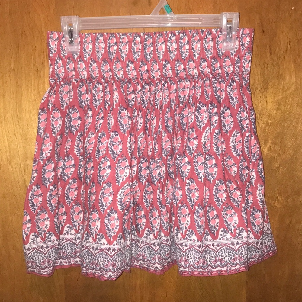 American Eagle Pink Floral Skirt